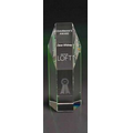 7" Hexagonal Tower Crystal Award